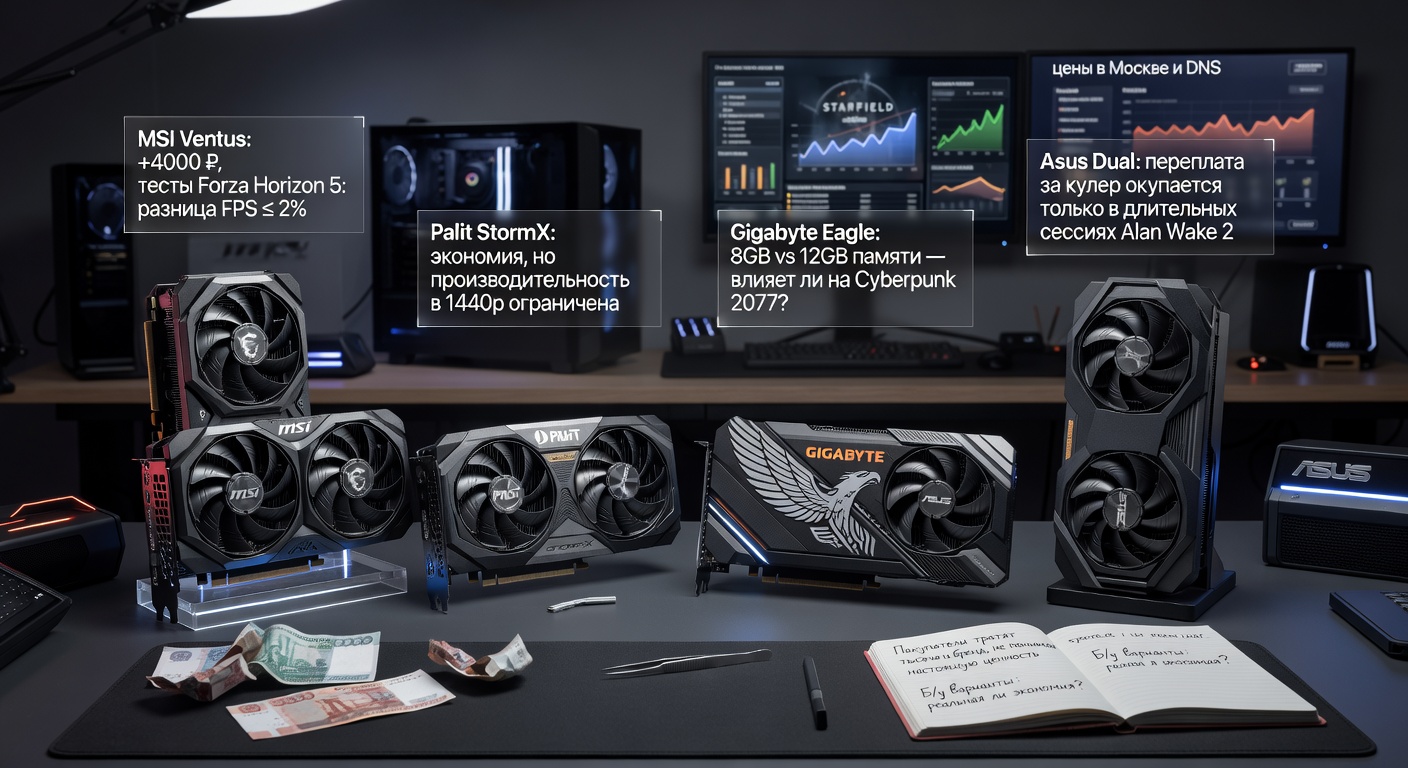 Цена видеокарты 3060 от MSI, Palit, Gigabyte, Asus: где реальная разница — практический разбор с тестами в актуальных играх