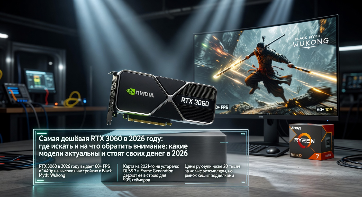 Самая дешёвая RTX 3060 в 2026 году: где искать и на что обратить внимание: какие модели актуальны и стоят своих денег в 2026