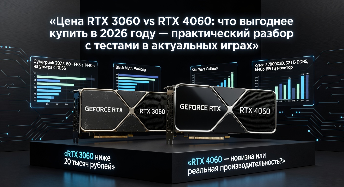 Цена RTX 3060 vs RTX 4060: что выгоднее купить в 2026 году — практический разбор с тестами в актуальных играх