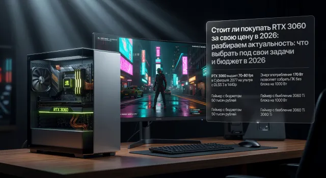 Стоит ли покупать RTX 3060 за свою цену в 2026: разбираем актуальность: что выбрать под свои задачи и бюджет в 2026